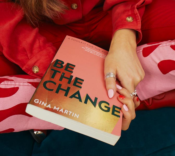"Be The Change" bok av Gina Martin