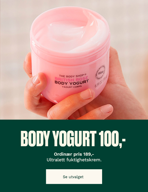 Body Yogurt for 100 kr hos the body shop