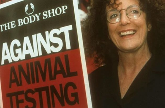 Dame Anita Roddick er Against Animal Testing