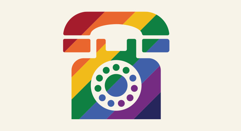 Regnbuetelefonens logo